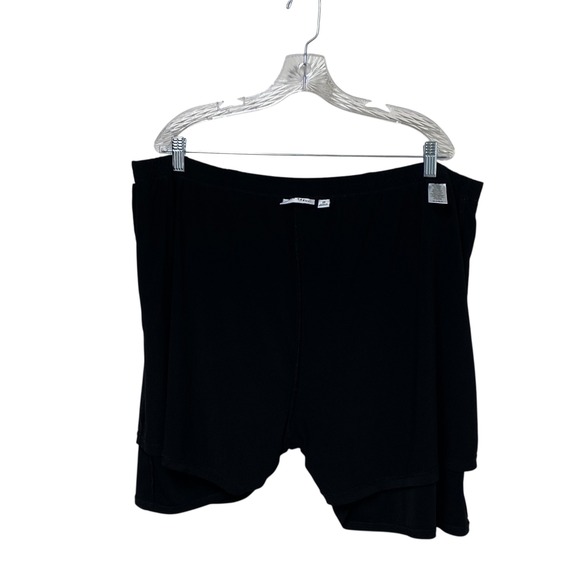Susan Graver Black Pull On Elastic Waistband Skort Womens Plus Size 2X - Picture 3 of 7